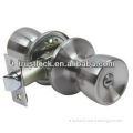 6112SS-BK:ANSI Grade 3 Tubular Brass Knob lock